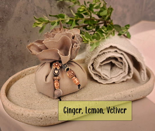 Bath Sachet - Ginger, Lemon & Vetiver