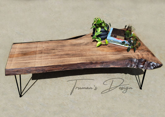Custom Live Edge Maple Coffee Table