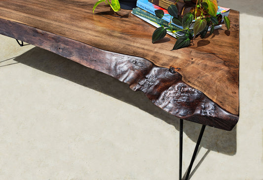 Custom Live Edge Maple Coffee Table