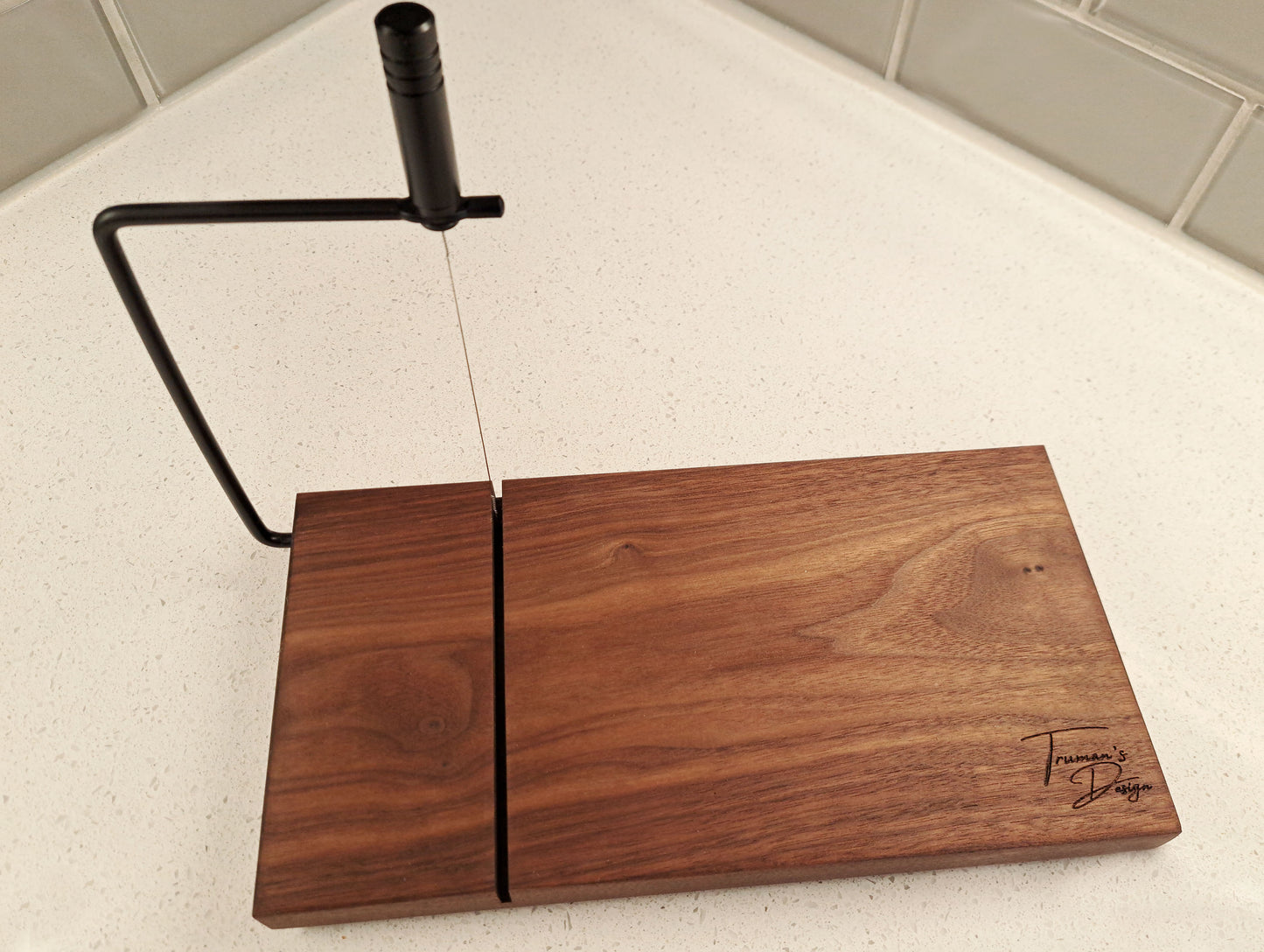 Walnut Cheese Board with Cutter