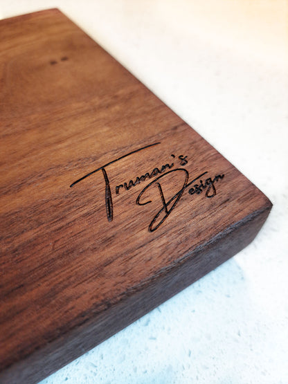 Walnut Cheese Board with Cutter