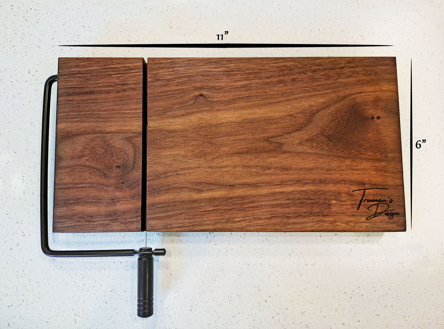 Walnut Cheese Board with Cutter