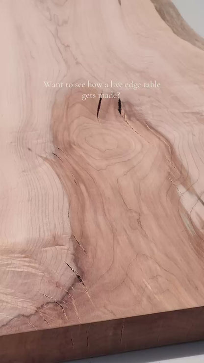 Custom Live Edge Maple Coffee Table